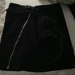 Black coloroid mini skirt
